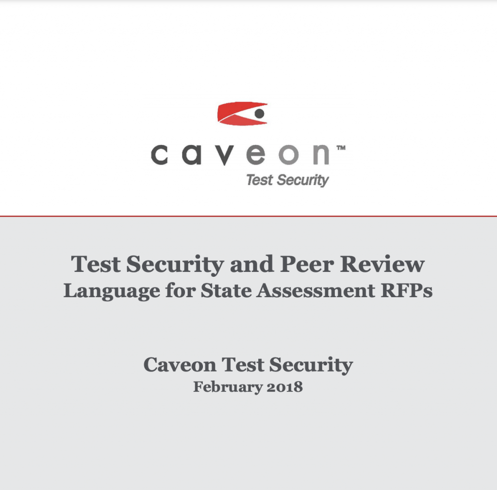 Test Security and Peer Review, Language for State Assessment RFPs​: White Paper